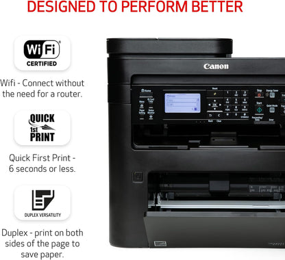 Canon imageCLASS MF264dw II - Monochrome Duplex Wireless Laser Printer, Multifunction with Scanner, Copier, Auto Document Feeder, Mobile Ready, 30 PPM, Black