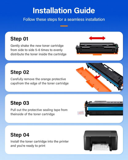 218X Toner Cartridge 4 Pack Compatible for HP 218X W2180X 218A W2180A HP Color Laserjet Pro MFP 3301fdw 3201dw 3301sdw 3301cdw 3201 3301 Series Printer Ink Laser All-in-One Scanner Black (No Chip)