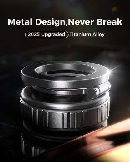 DIMONCOAT 2025 Upgraded Metal 360° Adjustable Vacuum Suction Cup Phone Mount [109LB Suction], Magnetic Phone Holder for Car, Foldable Portable iPhone Holder Magsafe Car Mount for iPhone 16 Pro Max