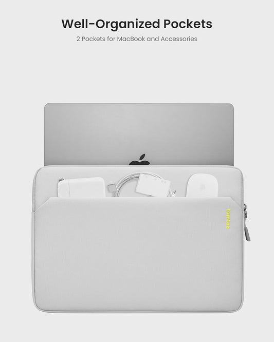 tomtoc Slim Laptop Sleeve for 16-inch MacBook Pro M4/M3/M2/M1 Pro/Max 2024-2019, XPS 15 Surface Book 3 The New Blade 16, Recycled Water-Resistant Protective Laptop Case Bag