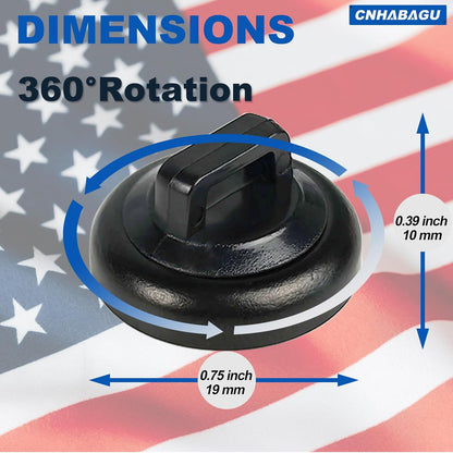 Magnet Zip Tie Mount Magnetic Zip Ties Mount Clips Base Holder Strong Multipurpose Wire Cable Holder Mount Wire Clips Management for Home Office Marine Electrical Wiring (12 Pcs, D19 Small)