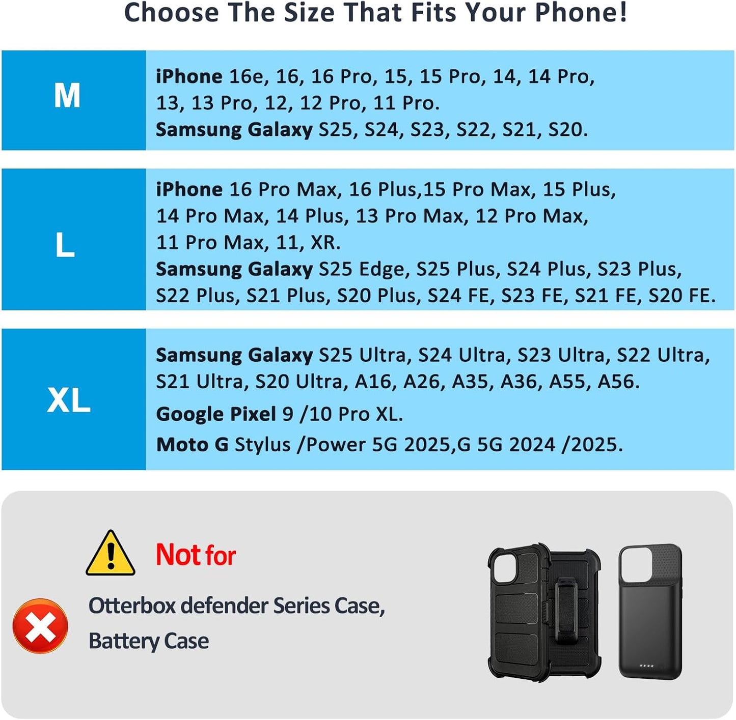 Phone Holster for Belt with Metal Clip and Magnetic Closure Compatible with Galaxy S25/S24/S23/S22/S21/S20 Ultra A16 A26 A35 A36 A55 A56 for Everyday Protection, XL-Green