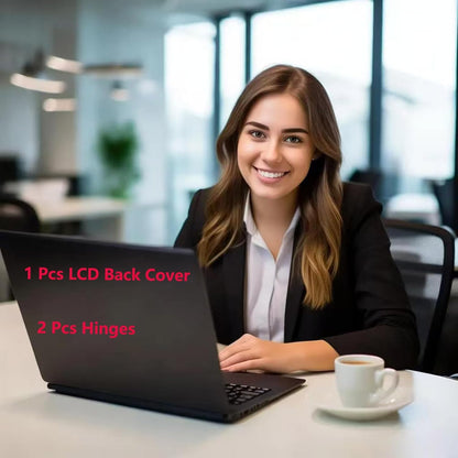 Replacement LCD Back Cover Rear Top Lid with Hinges for Dell Latitude 15 3520 E3520 Series Laptop,New Dell Latitude 3520 Back Cover and Hinge P/N: 17XCF 017XCF Black