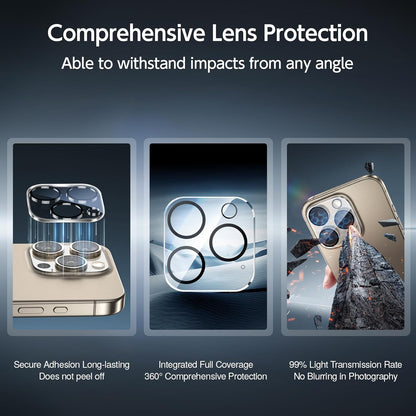 SMARTDEVIL 2+2Pack Privacy Screen Protector for iPhone 15 with Camera Lens Protector,Shatterproof Tempered Glass [True 28°Anti Spy] [9H Hardness] [Automatic Dust-Elimination Install] [Bubble Free]