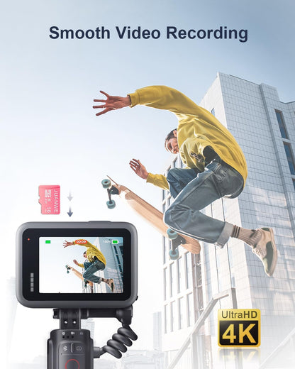 JUANWE 16GB Micro SD Card 10 Pack microSDHC Memory Card with SD Adapter, C10, U1,TF Card 16GB for Dash Cam, Security Camera, Pink