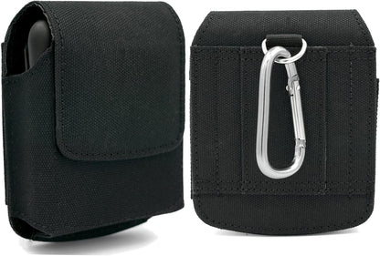 BECPLT for Galaxy Z Flip7 FE 7 6 5 4 3 Nylon Cell Phone Pouch Holster Case with Belt Clip Cover for Samsung Galaxy Z Flip 5G Motorola Razr 40 Ultra Motorola Razr 2022 2019