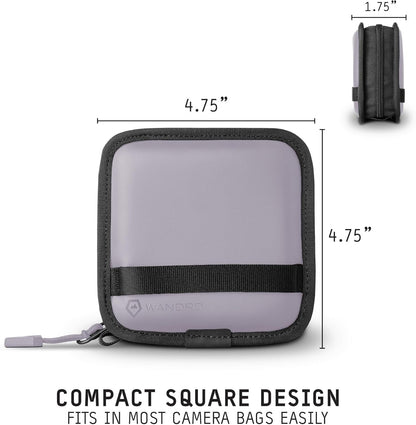 WANDRD Lens Filter Case - Store 4 Filters in Your Camera Backpack or Camera Case, Protect Photography Accessories from Scratches, Dust & Impact (Uyuni Purple)
