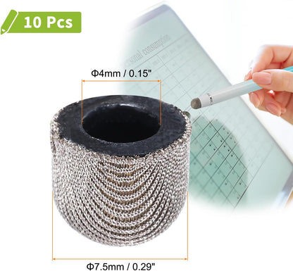 MECCANIXITY 10Pcs Replacement Fiber Mesh Tips for Stylus Pens 7.5mm Suitable for Capacitive Touch Screen,High Sensitivity,Soft,No Scratch Screen Pen Tip