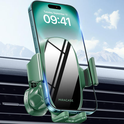 Miracase Upgraded-2nd Generation Universal Phone Holders for Your Car, Hands Free Air Vent Car Phone Holder Mount Compatible with iPhone 16/15/14/13/12/11 Series and All Phones