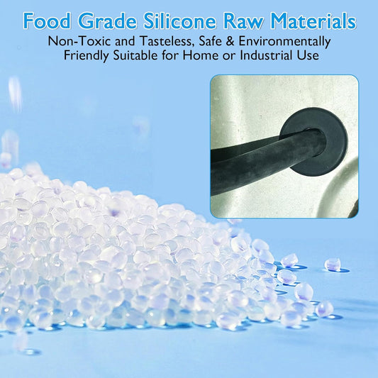 25 Pcs 3/8" Drill Hole, 1/4" ID Silicone Rubber Grommets for Wiring, Top Hat Grommets for Tubes Cables, Waterproof L-Shape O-Ring Seal Hose Gasket in Hydroponic Irrigation Systems