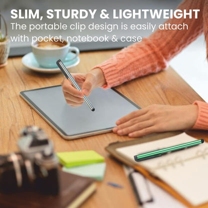 Stylus Pens for Touch Screens, 100 Pieces Universal Colorful Long Metal Stylists Pack for iPad, iPhone, Android, Galaxy, Chrome Book, Tablets, Assorted Colors All Devices - 4"