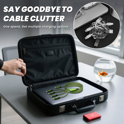 USB C Splitter Multi Charging Cable for Multiple Devices, Fast Charging 4 in 1 Charging Cord, 2Pack 5 FT USB C Phone Charger Cable with 4 Type-C Ports for iPhone 16 15 Pro Samsung S24 S23