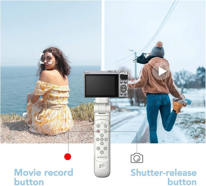 AODELAN Remote Control Wireless Shooting Grip Tripod Grip for Nikon Z50, P1000, B600, A1000, P950 (Withe)