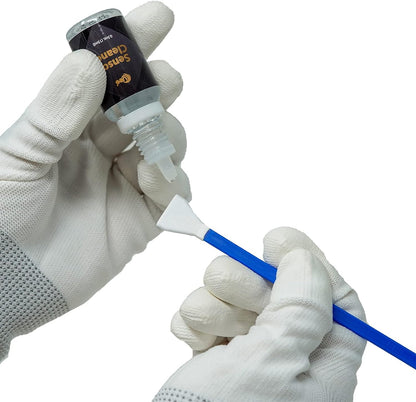 UES DDR16 APS-C Sensor Cleaning Kit for Reflex and Mirrorless Digital Camera Compatible with Sony, Nikon, Canon CCD CMOS Sensor Clean (12pcs x 16mm Swabs and 15ml Sensor Cleaner Solution)