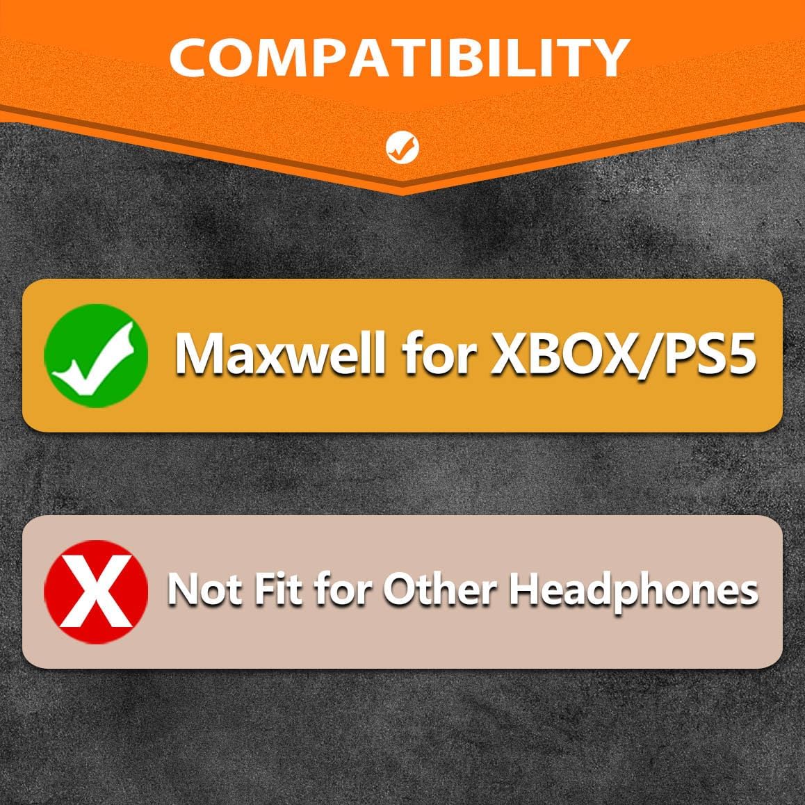 TRANSTEK Replacement Earpads Compatible with Audeze Maxwell Headphones, Maxwell Replacement Ear Cushion, Thickness and Noise Isolation Foam (Cooling Gel Mesh)