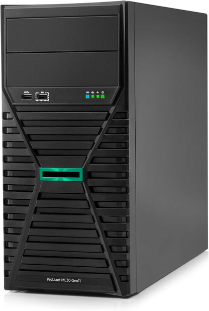 Hewlett Packard Enterprise ProLiant ML30 Gen11 Tower Server w/one Intel Xeon 6333P, 3.1GHz, 6c 1P 1x32GB-U 8SFF 2x480GB SSD 2x500W PS NA (HPE Smart Choice P83316-005)