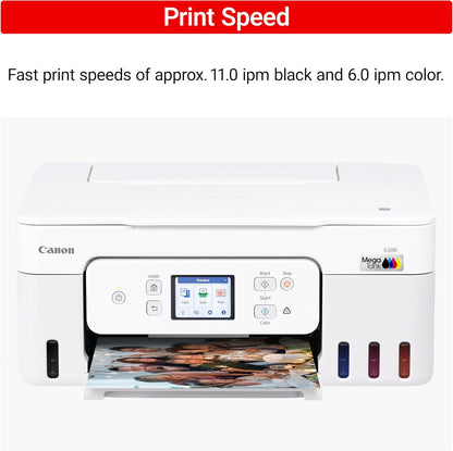 Canon Megatank G3290 All-in-One Wireless Supertank [Megatank] Printer | Print, Copy Scan | Mobile Printing |2.7" LCD Color Touchscreen | Auto Duplex