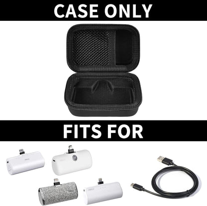 Portable Charger Power Bank Case for Swyop/for Feob/for Charmast/for JEJILL/for LanLuk/for VEGER/for iWALK/for Taegila/for Kuulaa and More Small Charging Battery Pack - Bag Only (Black)