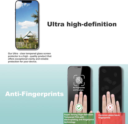 2 Pack Screen Protector Tempered Glass for iPhone 11 and iPhone XR 6.1-Inch Auto Dust Removal, No Bubbles, High Definition Clear, Easy Installation