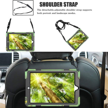 ZenRich Shockproof Case for iPad 9th/8th/7th Generation 10.2 inch 2021/2020/2019, Heavy Duty Rugged Case with Pencil Holder/360° Rotating Kickstand/Handle/Carrying Strap, Camouflage