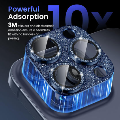 Tensea for iPhone 16 Pro/iPhone 16 Pro Max/iPhone 15 Pro/iPhone 15 Pro Max Camera Lens Protector, Metal Aluminum Alloy Tempered Glass Cover Camera Screen Protector Accessories, Case Friendly