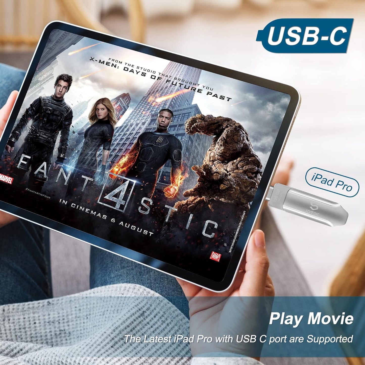 JSL JDTDC Apple MFi Certified 256GB Photo-Storage-Stick-For-iPhone-16-Flash-Drive External-Backup-Storage-iPhone-USB-Drive iPad Lightning USB C Photo-Stick Android Thumb-Drive-for-iPhone-Memory-Stick