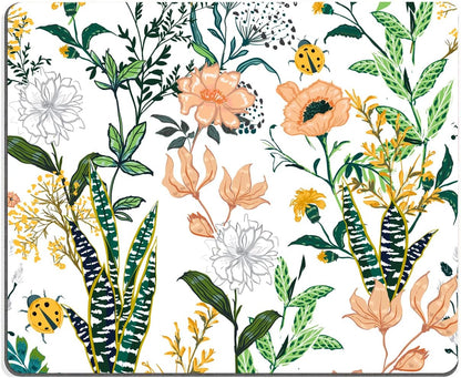 Mouse Pad, Beautiful Floral Mouse Pad, Personalized Waterproof Mousepad Rectangle Customized Mouse Pads with Designs Non-Slip Rubber Smooth MousePads for Computer Laptop