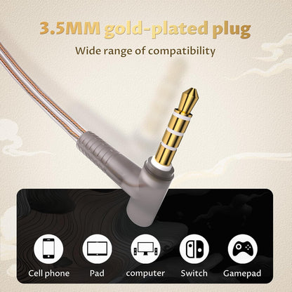 KBEAR K01 Bass IEMS Earphones for Gaming, HIFI Clear Sound in Ear Monitor Headphones Ear buds Wired with 1DD Noise Cancelling for Computer Laptop School, 3 Years Warranty (Without Mic, Blue-Purple)