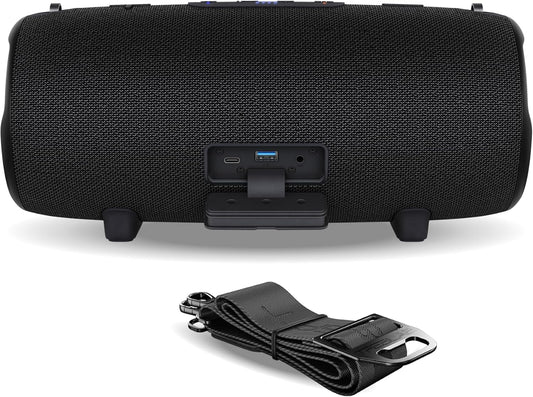 TREBLAB Ultra Loud Wireless Speaker - 60W Stereo Sound with Deep Bass, 20H Playtime, Powerbank, Waterproof, Loudest Portable Bluetooth Speaker for Home, Outdoor Party, Beach, Work, Travel, HD-Max