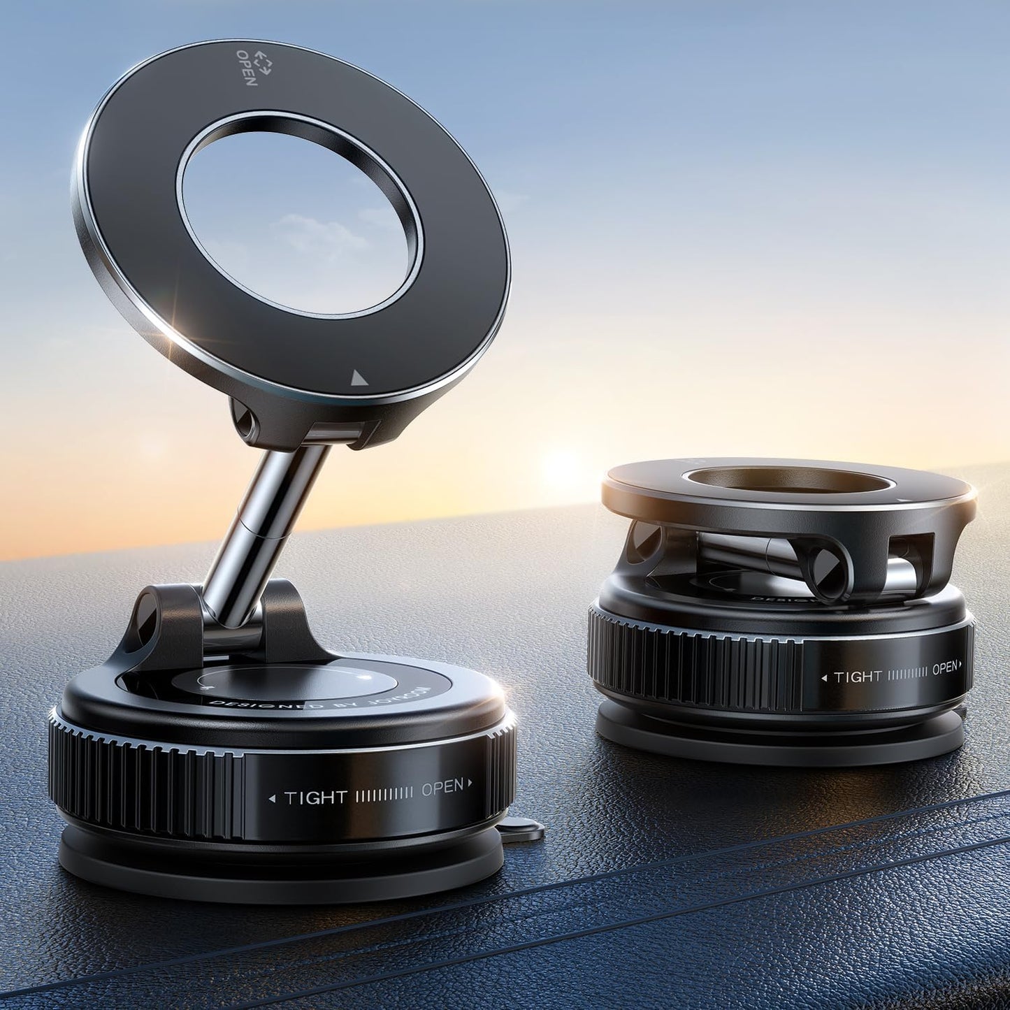 JOYROOM Vacuum Magnetic Phone Holder for Car, Strongest Suction Cup Phone Mount, 360° Adjustable Magsafe Car Mount, Foldable Car Phone Holder for iPhone 16 Pro Max 15 14 13 12 Plus/Android