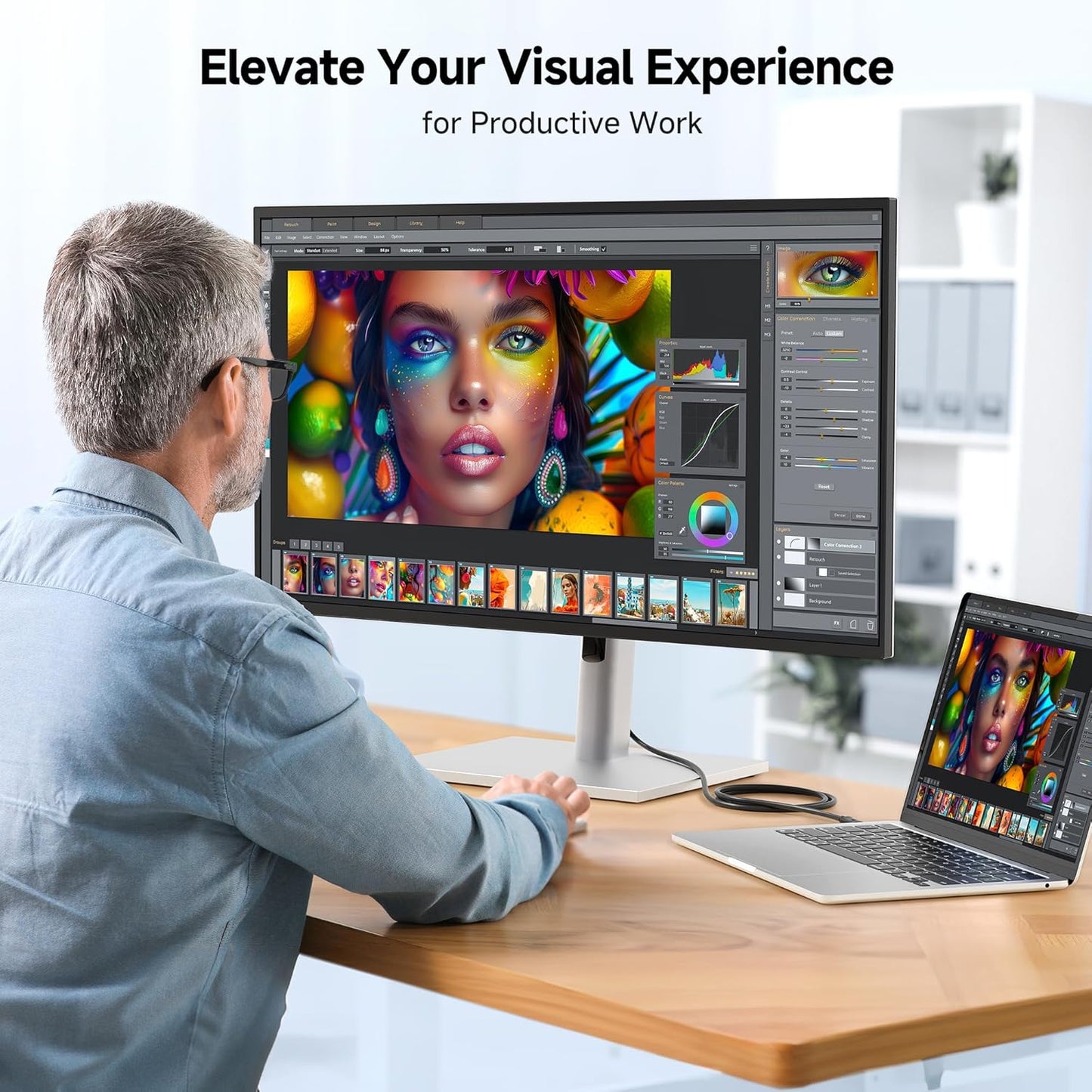 Cable Matters USB C to VGA Cable (USB-C to VGA Cable) 6 ft - Thunderbolt 4 / USB4 / Thunderbolt 3 Port Compatible with MacBook Pro, Dell XPS 13, 15, HP Spectre x360, Surface Pro, Yoga 910 and More