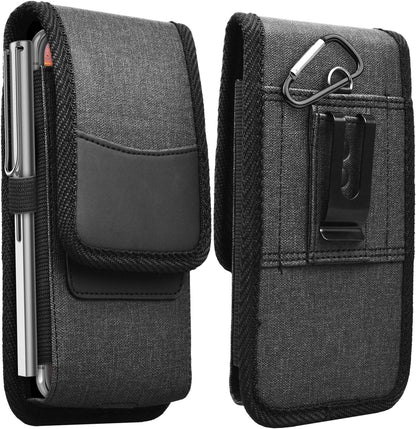 Njjex Cell Phone Holster for Samsung Galaxy S25 Ultra S24 S23 Plus S22 S21 S20 FE Note 20 Ultra A14 A15 A16 A17 A35 A36 iPhone 14 15 16 17 Pro Max Belt Clip Holster Phone Pouch Holder Carrying Case