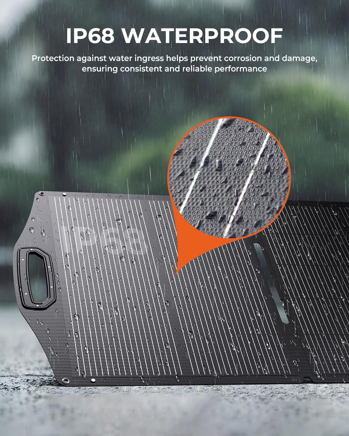 BigBlue SolarPowa 150 Foldable Solar Panel with Kickstands, IP68 Waterproof, 25% High Conversion Efficiency, N-Type Solar Cell, 150W Portable Solar Panel Charger for Camping, RV, Hurricane Blackout