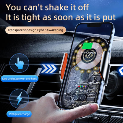 Phone Holders for Your Car with Wireless Chargre - Metal Hook Clip, Auto Clamp Air Vent Cell Phone Car Mount, Hands Free Universal Automobile Cradle Fit for iPhone Android and All Smartphones