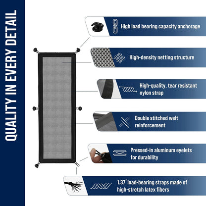 Cable Management net - Under Desk Wire Management - Flexible Under Desk Cable Management Tray Black
