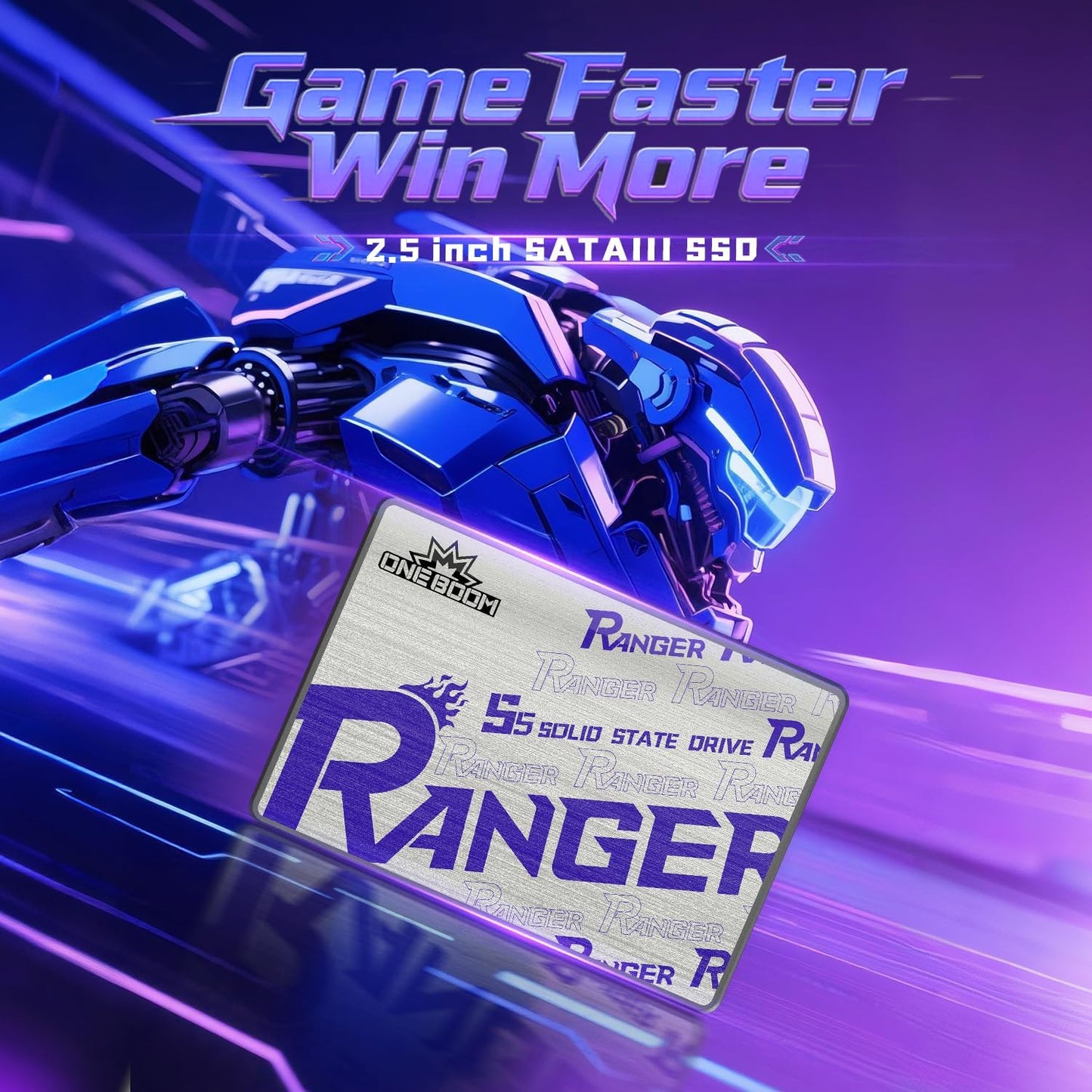 KingSpec OneBoom 2TB SSD 2.5 Inch SATA III Internal Solid State Drive, 550MB/s Read, 3D NAND Flash, SATA3 6Gb/s, for PC Laptop PS4 Upgrade