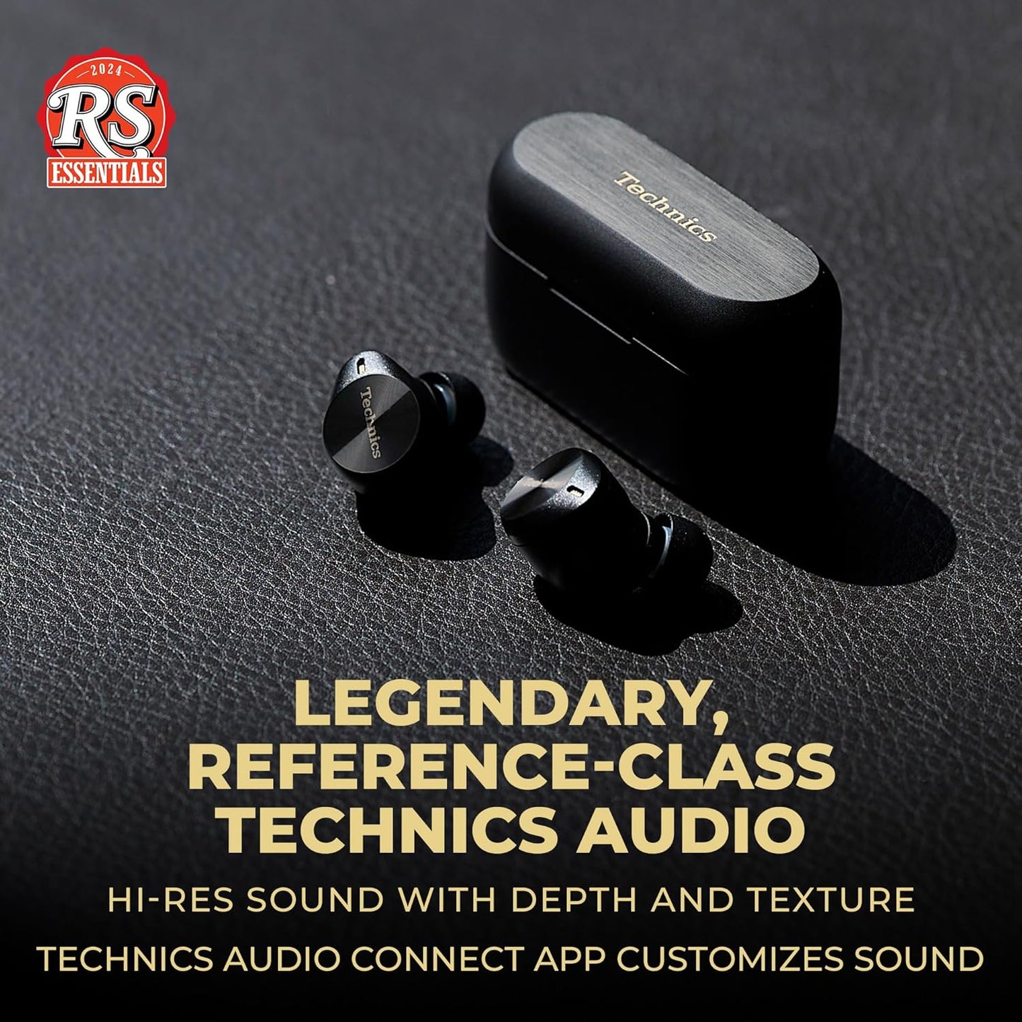 Technics Premium Hi-Fi True Wireless Bluetooth Earbuds with Advanced Noise Cancelling, 3 Device Multipoint Connectivity, Wireless Charging, Hi-Res Audio + Enhanced Calling - EAH-AZ80-K (Black)