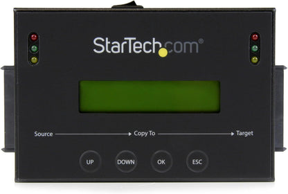 StarTech.com 1:1 Standalone Hard Drive Duplicator with Disk Image Manager for Backup and Restore & .com Standalone Hard Drive Duplicator, External Dual Bay HDD/SSD Cloner/Copier
