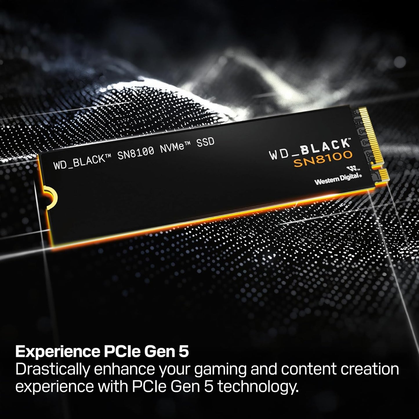 WD_BLACK 4TB SN8100 NVMe SSD Internal Solid State Drive - Gen 5 PCIe 5.0x4, M.2 2280, Seq. Read Speeds Up to 14,900 MB/s, Best for AI Applications, Gaming, and Video Editing - WDS400T1X0M