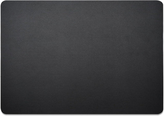 Nekmit Leather Desk Blotter Pad 17 x 12 Inches, Flat, Non-Slip, Waterproof, Black