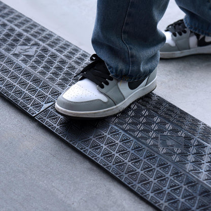 Double 40" inch Rubber Drop Over Cable Cover, 2 Pack Prevent Tripping Floor Cord Protector, Interlocking Cable Cover, Drop Track Cable Ramp, for Home, Office, Store, Warehouse (Wide - 2Pack)