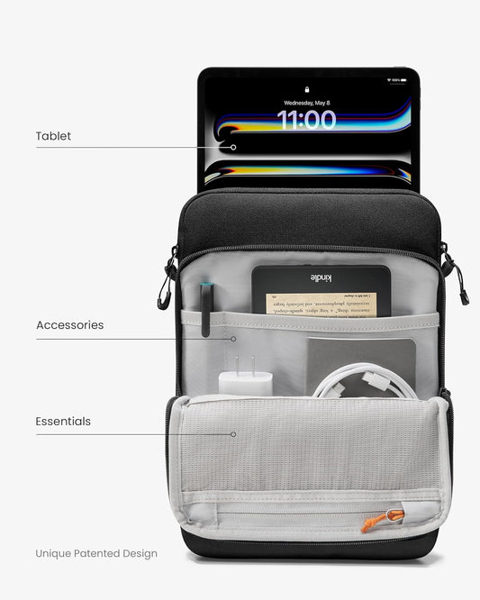 tomtoc DefenderACE 11 Inch iPad Case Sleeve Bag for 2025 11 Inch iPad Air M3 & iPad (A16), iPad Pro M4,M2&M1, 10.9-inch iPad 10 & Air 5, 10.2-in iPad 9, 360 Protection Spill-Water Resistant Tablet Sleeve Carrying Case