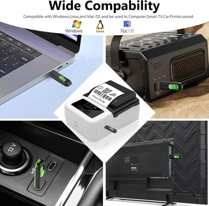 64GB USB Flash Drive 2 Pack 64 GB USB Thumb Drive Memory Stick Jump Drives Pendrive for Storage (2 Colors, 64G)