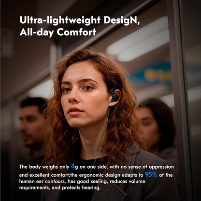 CCZ NC01 Gospel Gaming Earbuds, Stereo Sound in Ear Monitor Headphones Wired, Customized Dual Magnetic DD IEMS Earphone with Detachable Tangle-Free Cable PC Cavity for Computer (with mic, Dark Black)