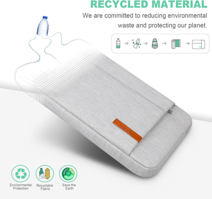 Lacdo Laptop Sleeve Case for 16 inch New MacBook Pro M4/M3/M2/M1 Pro/Max A3403 A3186 A2991 A2780 A2485 A2141 2024-2019 | 15 inch Microsoft Surface Laptop 7th Copilot+PC, 6 5 4 3 Computer Bag, Gray