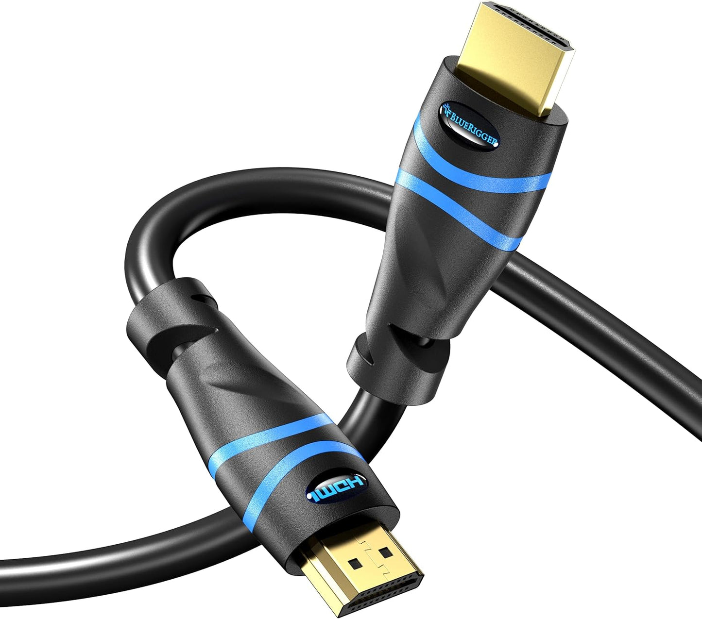 BlueRigger 8K HDMI Cable (6FT - 5 Pack, 8K 60Hz HDR, 4K 120Hz, High Speed 48Gbps with Ethernet, eARC, 3D, HDCP 2.3) - Compatible with PS5, Xbox, Roku, Apple TV, Switch, PC