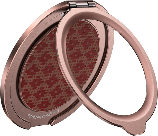 BENKS ArmorPop Magnetic Phone Grip & Stand for MagSafe, 360° Rotation Adjustable Phone Ring Holder for iPhone 17/16/15/14/13/12 Series, Durable Kevlar Design