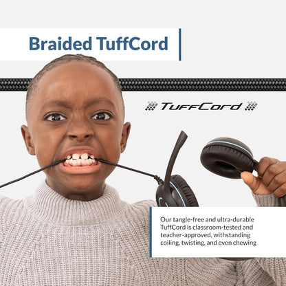 Cyber Acoustics USB Stereo Headset (AC-5008-80) – Durable, Crisp, and Clear Communication in Classrooms and at Home - 80 Pack