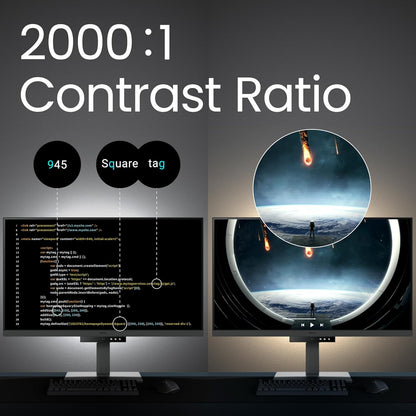 BenQ RD320UA 32” 4K 3840x2160 Programming Monitor with 2000:1 Contrast Ratio, Nano Matte Panel, MoonHalo, 90W USB-C, Coding Modes, Night Hours Protection, Ergonomic Stand, and Eye-Care Technology