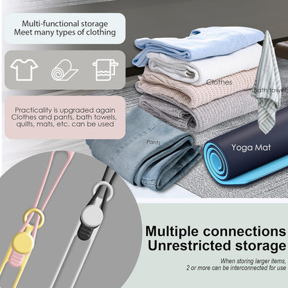 30Pcs Nearockle Silicone Cable Ties for Bundling Earphone, Phone Charger, Computer Cords, Reusable Cord Organizer Cable Management in Home,Office,Kitchen,School (6 Colors)